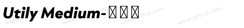 Utily Medium字体转换